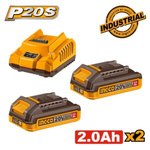 Μπαταρίες 2 τεμ. 2.0Ah + 1 τεμ. Φορτιστής 2Α Σετ 3 τεμ.