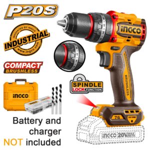 Κρουστικό Δραπανοκατσάβιδο Compact Μπαταρίας 20V Li-Ion 76Nm SOLO +Βαλίτσα