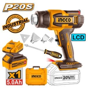 Πιστόλι Θερμού Αέρα Μπαταρίας 20V Li-Ion με LCD Οθόνη