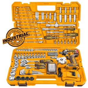 Εργαλεία Χειρός + Μπουλονόκλειδο Κρουστικό Μπατ. 20V Li-Ion 500-650Nm Σετ 152 τεμ.